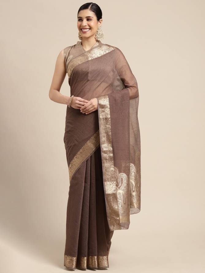 Sidnaz 6.2 Linen Woven Designer Latest Ethnic Wear Saree Collection